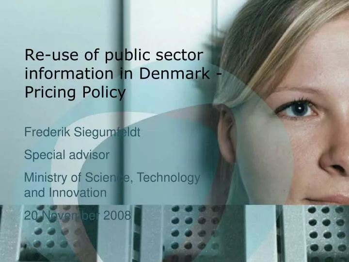 re use of public sector information in denmark pricing policy