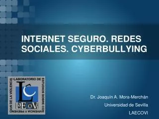 internet seguro redes sociales cyberbullying