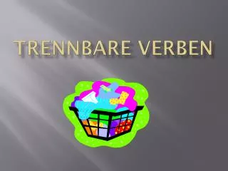 trennbare verben