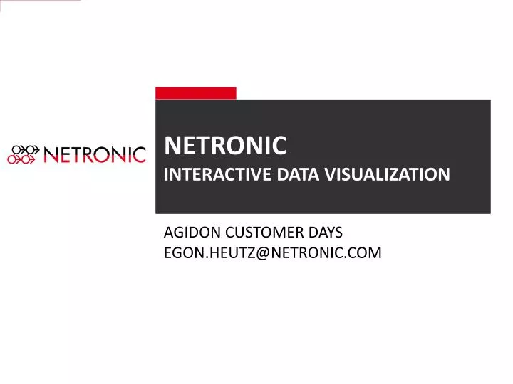 netronic interactive data visualization