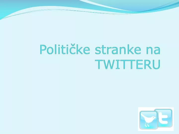 politi ke stranke na twitteru