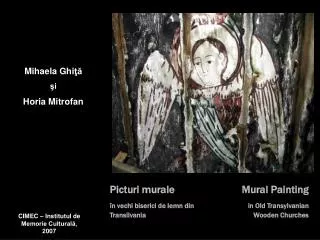 Picturi murale în vechi biserici de lemn din Transilvania