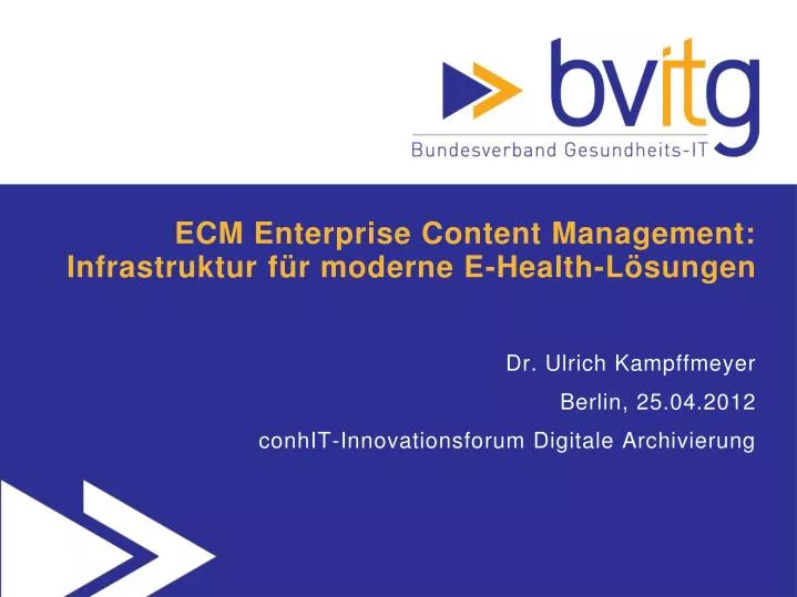 ecm enterprise content management infrastruktur f r moderne e health l sungen