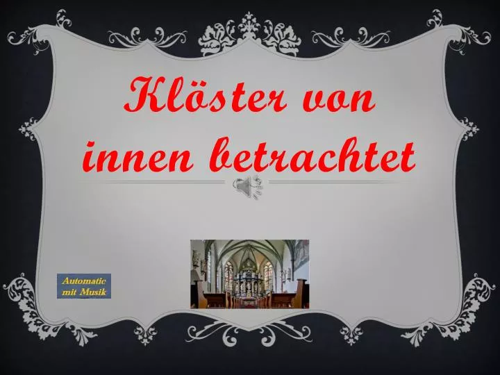 kl ster von innen betrachtet