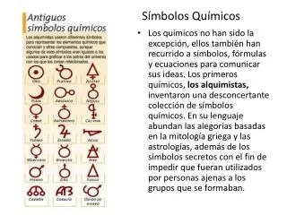 s mbolos qu micos