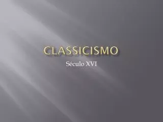 classicismo