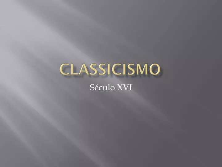 classicismo