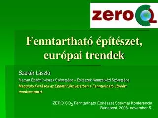 fenntarthat p t szet eur pai trendek