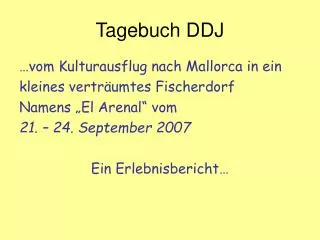 tagebuch ddj