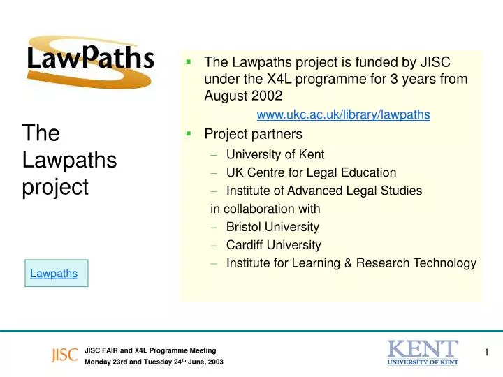 the lawpaths project