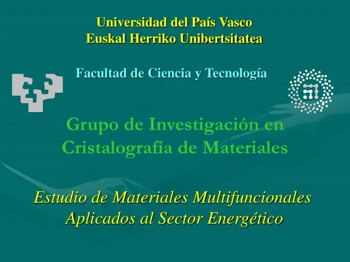 grupo de investigaci n en cristalograf a de materiales