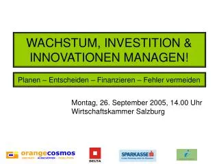 wachstum investition innovationen managen
