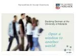 Humanities &amp; Social Sciences - slide 1