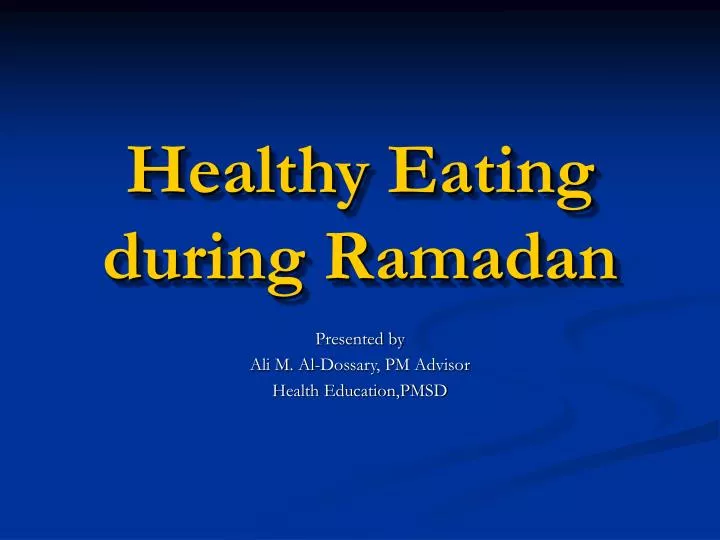 healthy eating during ramadan