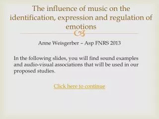 The influence of music on the identification, expression and regulation of emotions