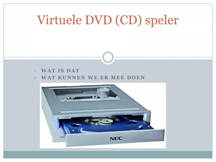 virtuele dvd cd speler