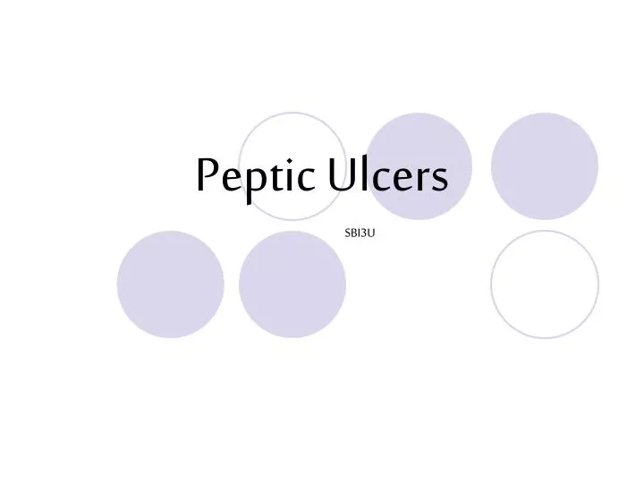 peptic ulcers