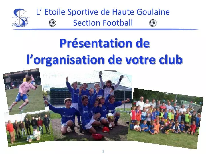 l etoile sportive de haute goulaine section football