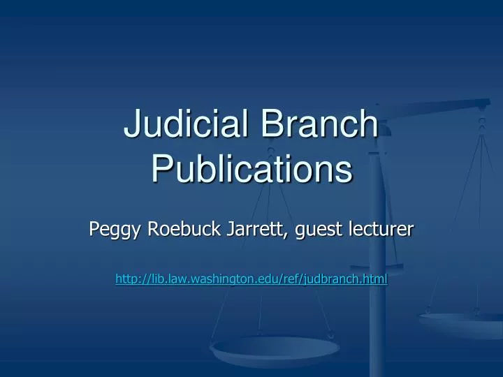 judicial branch publications