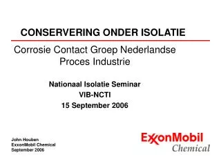 conservering onder isolatie