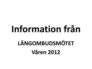 information fr n