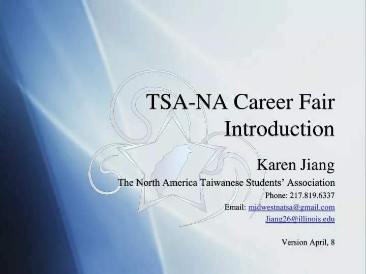 tsa na career fair introduction