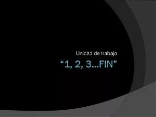 “1, 2, 3…fin”