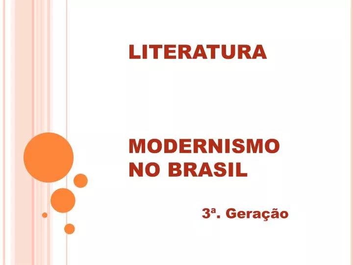 3 Série Literatura Modernismo, PDF, Poesia