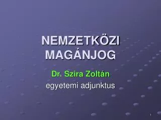 nemzetk zi mag njog
