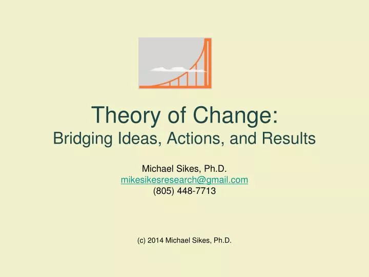 theory of change bridging ideas actions and results