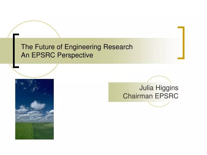 the future of engineering research an epsrc perspective