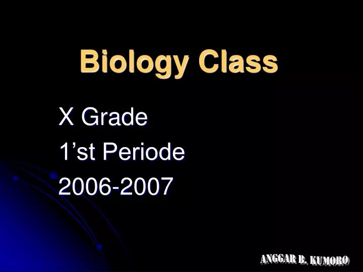 biology class