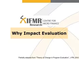 Why Impact Evaluation