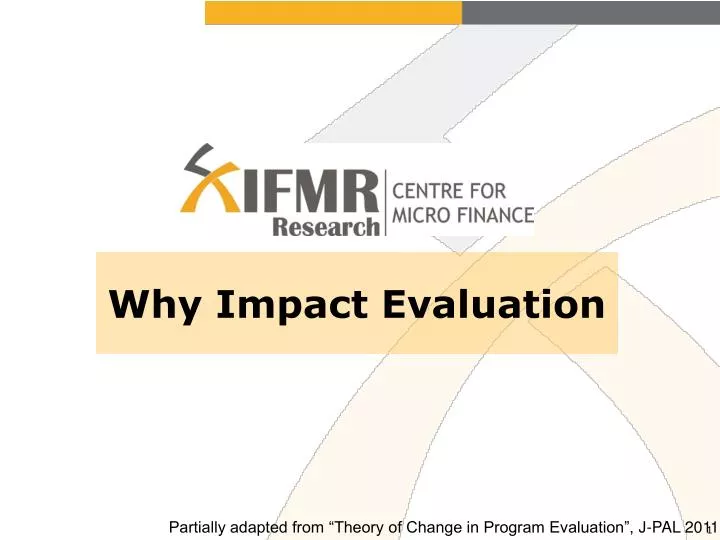 why impact evaluation