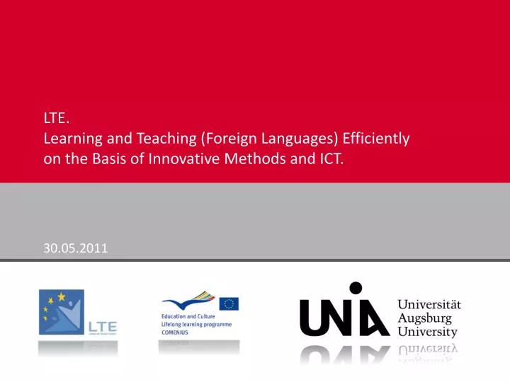 lte learning and teaching foreign languages efficiently on the basis of innovative methods and ict