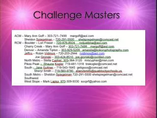 Challenge Masters