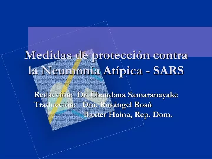 medidas de protecci n contra la neumon a at pica sars