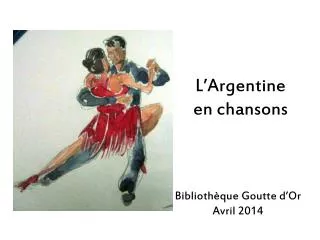 l argentine en chansons