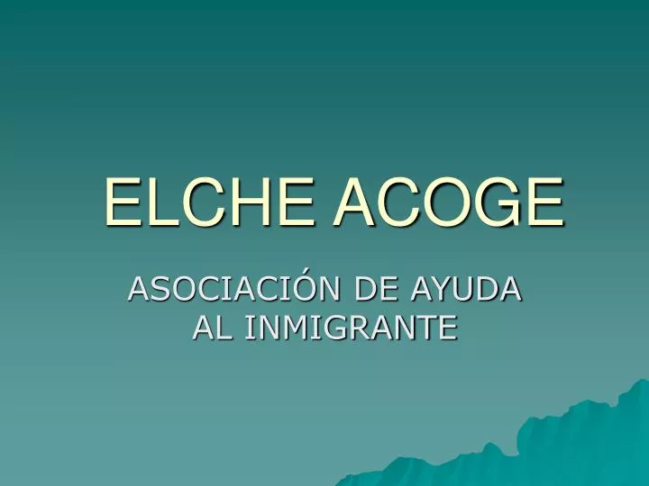 elche acoge