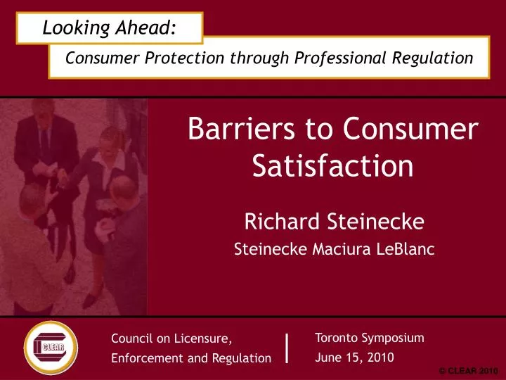 barriers to consumer satisfaction