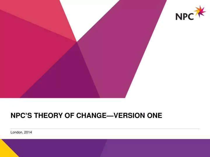 npc s theory of change version one