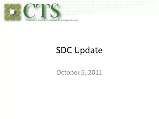 SDC Update