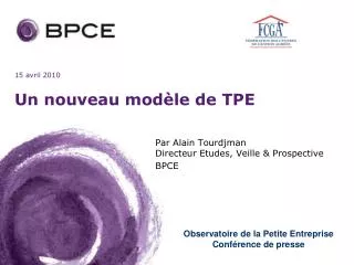 un nouveau mod le de tpe