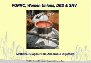 VGRRC, Women Unions, DED &amp; SNV