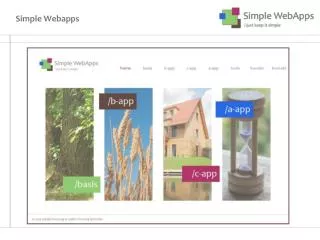simple webapps