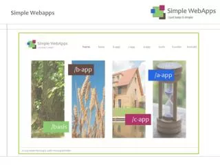 simple webapps