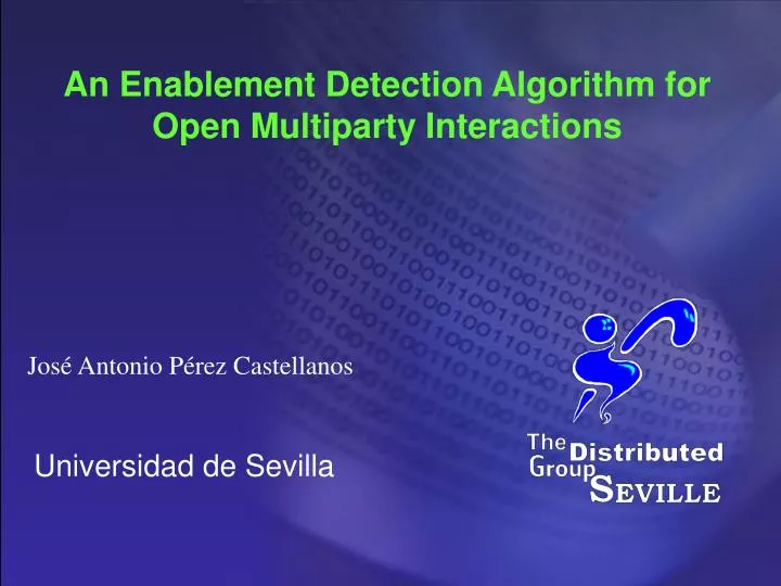 an enablement detection algorithm for open multiparty interactions