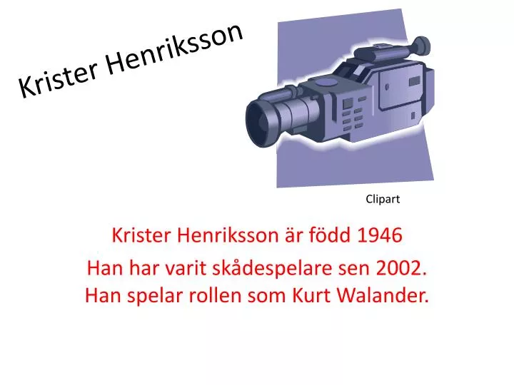 krister henriksson