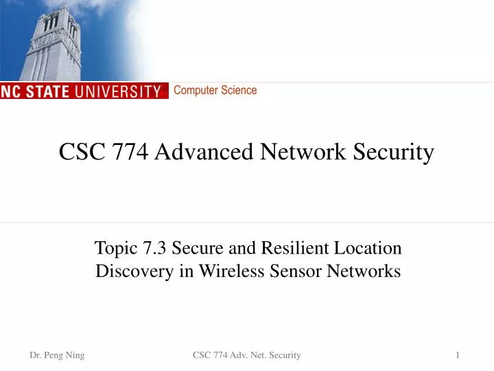 csc 774 advanced network security