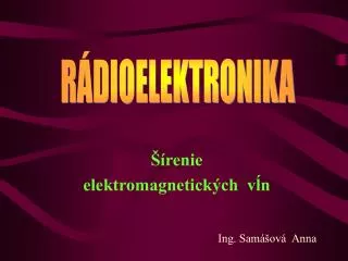 renie elektromagnetick ch v n